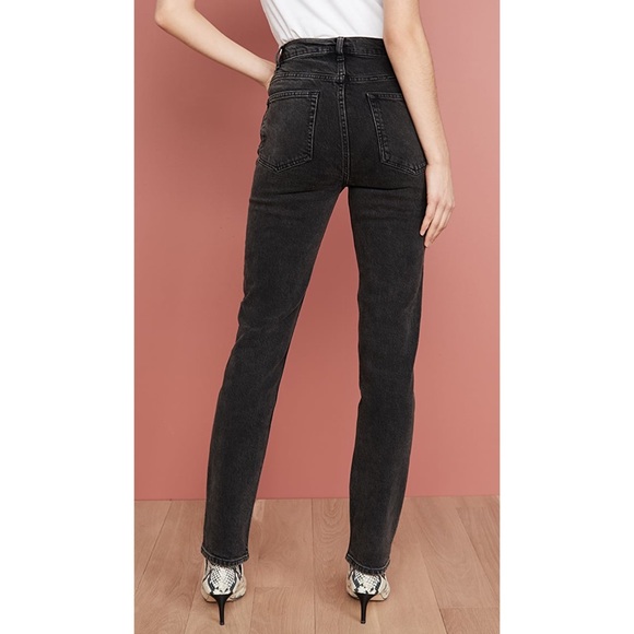 Reformation Liza High Straight Button Fly Jeans - Picture 2 of 13